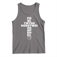 For God So Loved The World John 3 16 Acronym Christian Cross Tank Top Faith Statement Inspirational Religious Gift