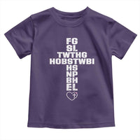 For God So Loved The World John 3 16 Acronym Christian Cross Toddler T Shirt Faith Statement Inspirational Religious Gift