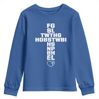 For God So Loved The World John 3 16 Acronym Christian Cross Youth Sweatshirt Faith Statement Inspirational Religious Gift