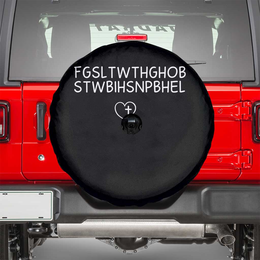 For God So Loved The World John 3 16 Christian Acronym Spare Tire Cover Subtle Faith Inspirational Believer Gift