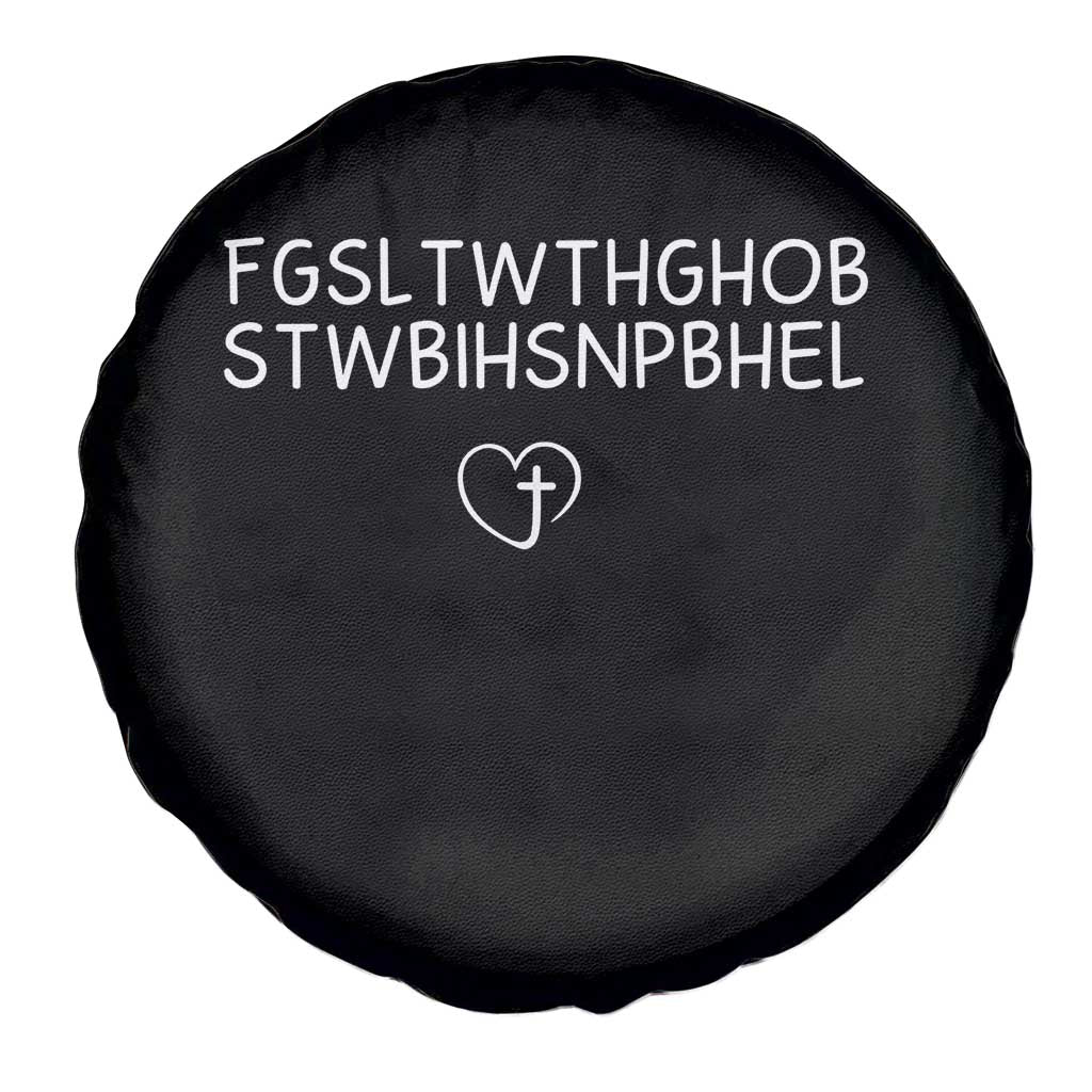 For God So Loved The World John 3 16 Christian Acronym Spare Tire Cover Subtle Faith Inspirational Believer Gift