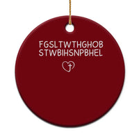 For God So Loved The World John 3 16 Christian Acronym Ceramic Ornament Subtle Faith Inspirational Believer Gift