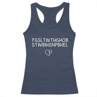 For God So Loved The World John 3 16 Christian Acronym Racerback Tank Top Subtle Faith Inspirational Believer Gift