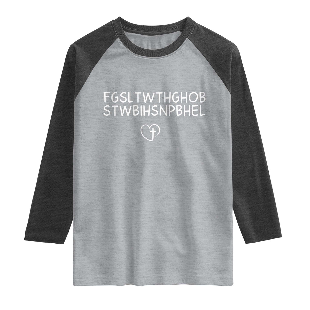For God So Loved The World John 3 16 Christian Acronym Raglan Shirt Subtle Faith Inspirational Believer Gift