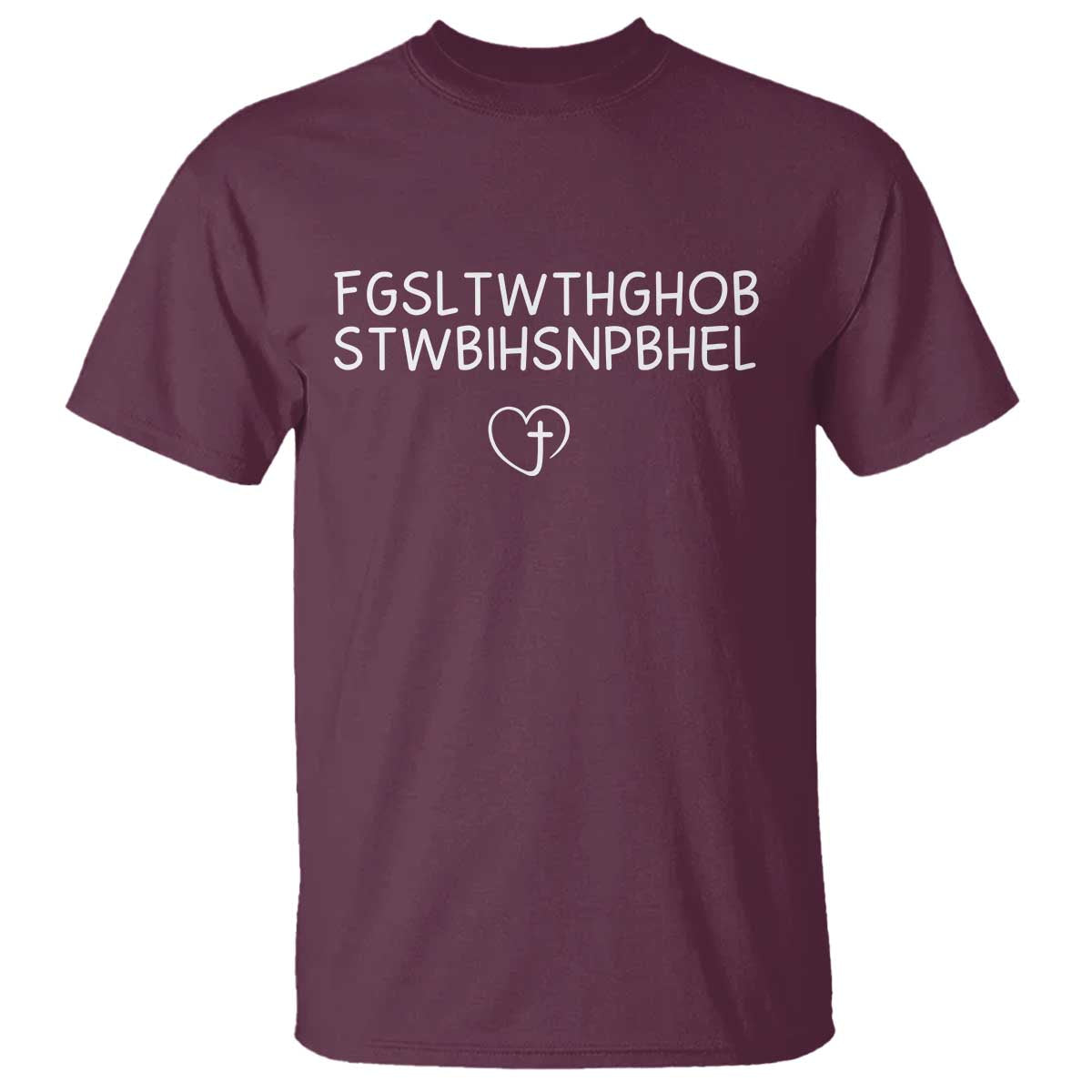 For God So Loved The World John 3 16 Christian Acronym T Shirt Subtle Faith Inspirational Believer Gift