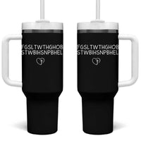 For God So Loved The World John 3 16 Christian Acronym Tumbler With Handle Subtle Faith Inspirational Believer Gift