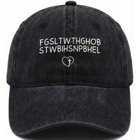 For God So Loved The World John 3 16 Christian Acronym Washed Cotton Baseball Cap Subtle Faith Inspirational Believer Gift