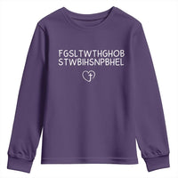 For God So Loved The World John 3 16 Christian Acronym Youth Sweatshirt Subtle Faith Inspirational Believer Gift