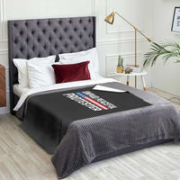 Unpaid Peaceful Protester Patriotic Stripe Throw Blanket American Flag Activist