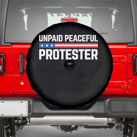 Unpaid Peaceful Protester Patriotic Stripe Spare Tire Cover American Flag Activist