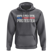 Unpaid Peaceful Protester Patriotic Stripe Hoodie American Flag Activist