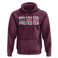 Unpaid Peaceful Protester Patriotic Stripe Hoodie American Flag Activist