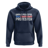 Unpaid Peaceful Protester Patriotic Stripe Hoodie American Flag Activist