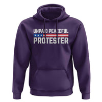 Unpaid Peaceful Protester Patriotic Stripe Hoodie American Flag Activist