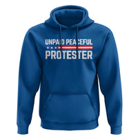 Unpaid Peaceful Protester Patriotic Stripe Hoodie American Flag Activist