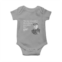 Funny Vintage Ship Captain Saying Baby Onesie No One Remembers the Icebergs You Did Not Hit Dark Humor
