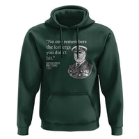 Funny Vintage Ship Captain Saying Hoodie No One Remembers the Icebergs You Did Not Hit Dark Humor