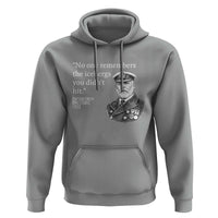 Funny Vintage Ship Captain Saying Hoodie No One Remembers the Icebergs You Did Not Hit Dark Humor