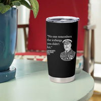 Funny Vintage Ship Captain Saying Tumbler Cup No One Remembers the Icebergs You Did Not Hit Dark Humor