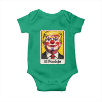 El Pendejo Clown Portrait Satire Baby Onesie Bold Political Humor Vintage Caricature