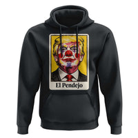 El Pendejo Clown Portrait Satire Hoodie Bold Political Humor Vintage Caricature