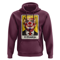 El Pendejo Clown Portrait Satire Hoodie Bold Political Humor Vintage Caricature