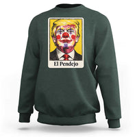 El Pendejo Clown Portrait Satire Sweatshirt Bold Political Humor Vintage Caricature