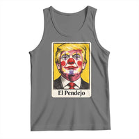 El Pendejo Clown Portrait Satire Tank Top Bold Political Humor Vintage Caricature