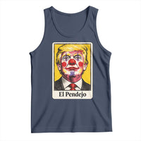 El Pendejo Clown Portrait Satire Tank Top Bold Political Humor Vintage Caricature