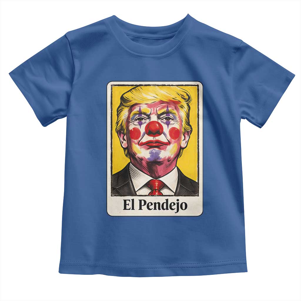 El Pendejo Clown Portrait Satire Toddler T Shirt Bold Political Humor Vintage Caricature