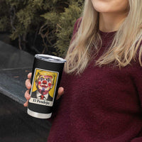El Pendejo Clown Portrait Satire Tumbler Cup Bold Political Humor Vintage Caricature