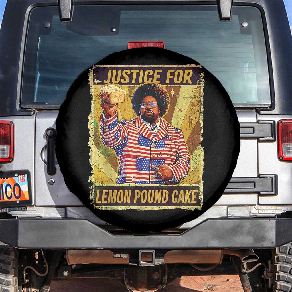 Justice for Lemon Pound Cake Vintage Retro Spare Tire Cover Funny Viral Hip Hop Meme Parody Internet Culture Fans
