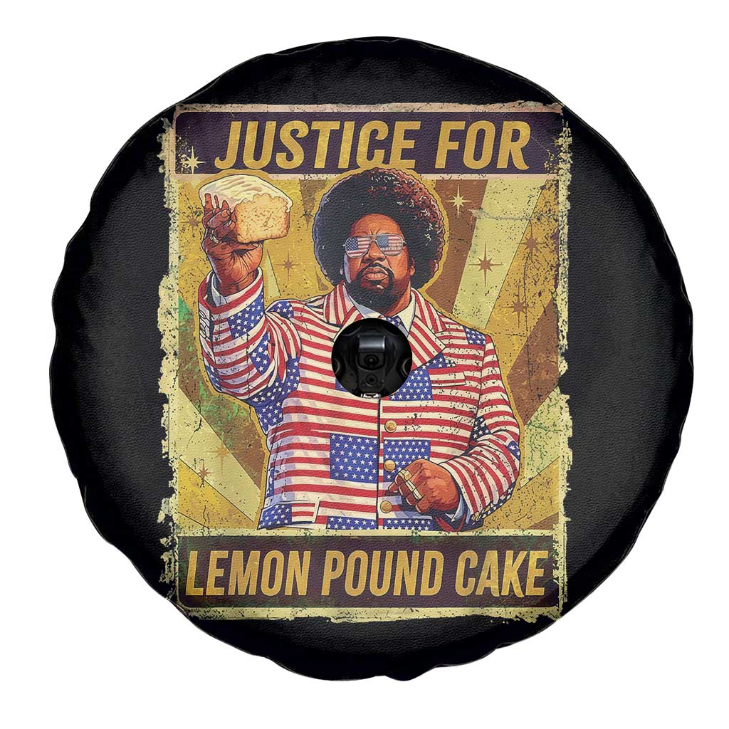 Justice for Lemon Pound Cake Vintage Retro Spare Tire Cover Funny Viral Hip Hop Meme Parody Internet Culture Fans