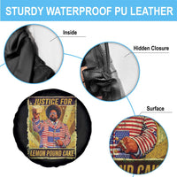 Justice for Lemon Pound Cake Vintage Retro Spare Tire Cover Funny Viral Hip Hop Meme Parody Internet Culture Fans