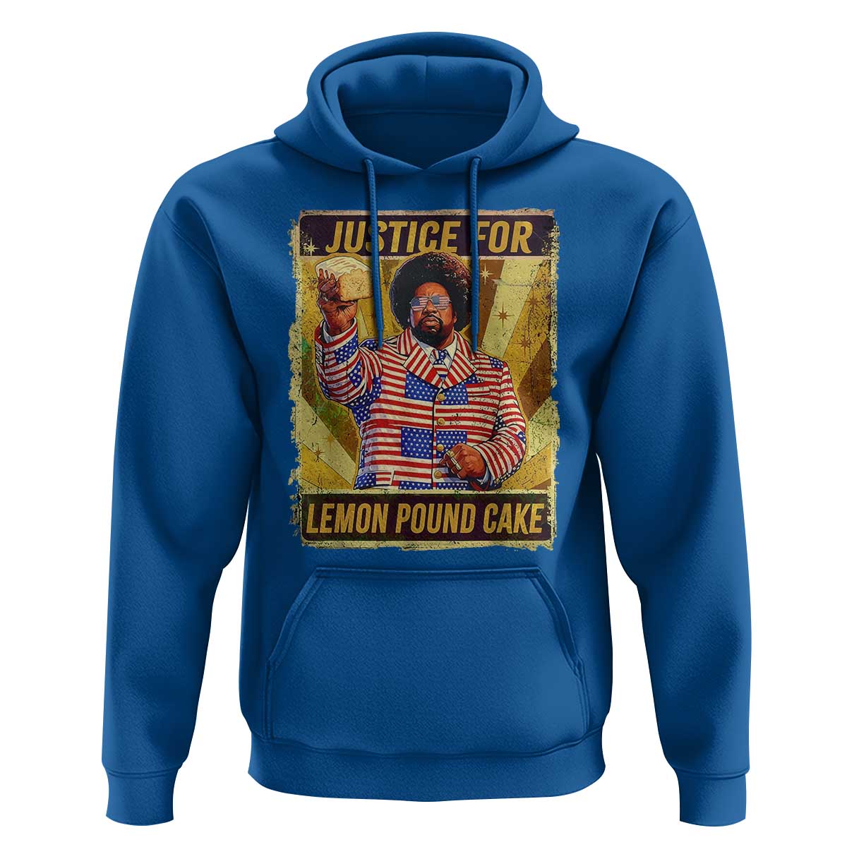 Justice for Lemon Pound Cake Vintage Retro Hoodie Funny Viral Hip Hop Meme Parody Internet Culture Fans