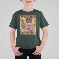 Justice for Lemon Pound Cake Vintage Retro T Shirt For Kid Funny Viral Hip Hop Meme Parody Internet Culture Fans