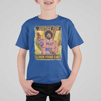 Justice for Lemon Pound Cake Vintage Retro T Shirt For Kid Funny Viral Hip Hop Meme Parody Internet Culture Fans