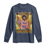 Justice for Lemon Pound Cake Vintage Retro Long Sleeve Shirt Funny Viral Hip Hop Meme Parody Internet Culture Fans