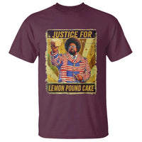 Justice for Lemon Pound Cake Vintage Retro T Shirt Funny Viral Hip Hop Meme Parody Internet Culture Fans