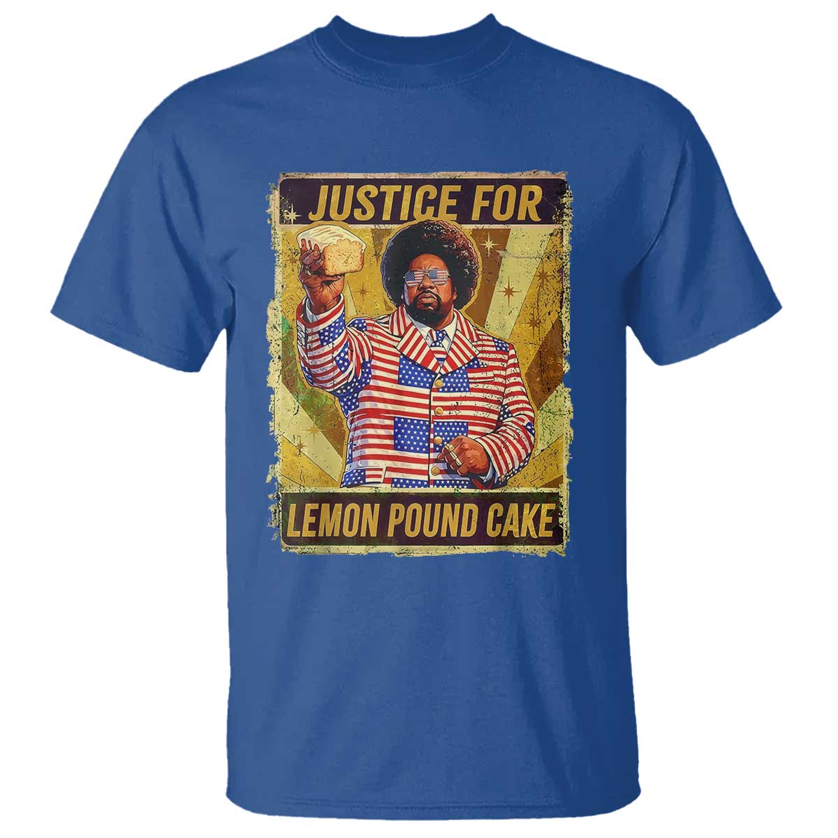 Justice for Lemon Pound Cake Vintage Retro T Shirt Funny Viral Hip Hop Meme Parody Internet Culture Fans