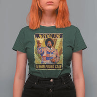 Justice for Lemon Pound Cake Vintage Retro T Shirt For Women Funny Viral Hip Hop Meme Parody Internet Culture Fans
