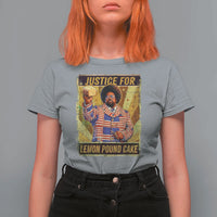 Justice for Lemon Pound Cake Vintage Retro T Shirt For Women Funny Viral Hip Hop Meme Parody Internet Culture Fans