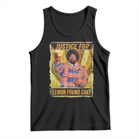 Justice for Lemon Pound Cake Vintage Retro Tank Top Funny Viral Hip Hop Meme Parody Internet Culture Fans