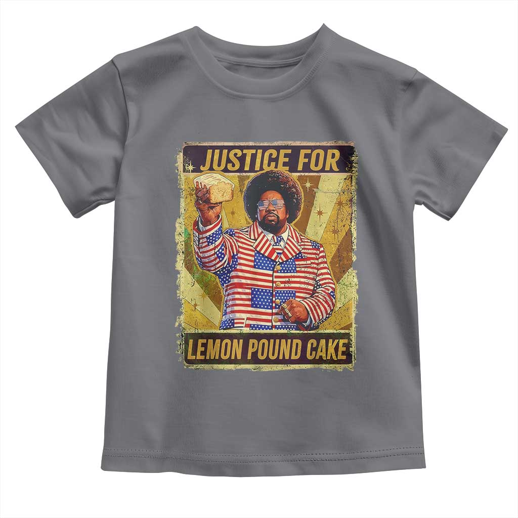 Justice for Lemon Pound Cake Vintage Retro Toddler T Shirt Funny Viral Hip Hop Meme Parody Internet Culture Fans