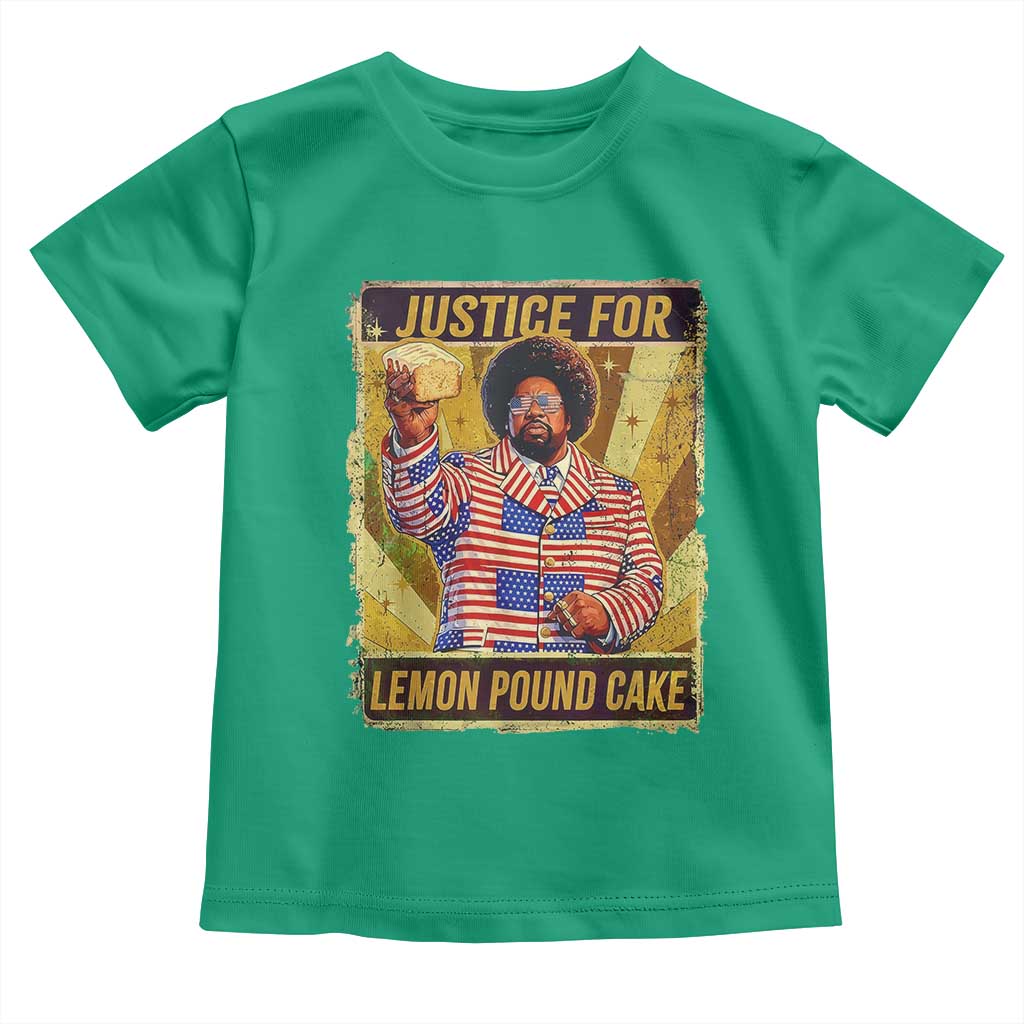 Justice for Lemon Pound Cake Vintage Retro Toddler T Shirt Funny Viral Hip Hop Meme Parody Internet Culture Fans
