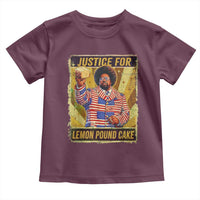 Justice for Lemon Pound Cake Vintage Retro Toddler T Shirt Funny Viral Hip Hop Meme Parody Internet Culture Fans