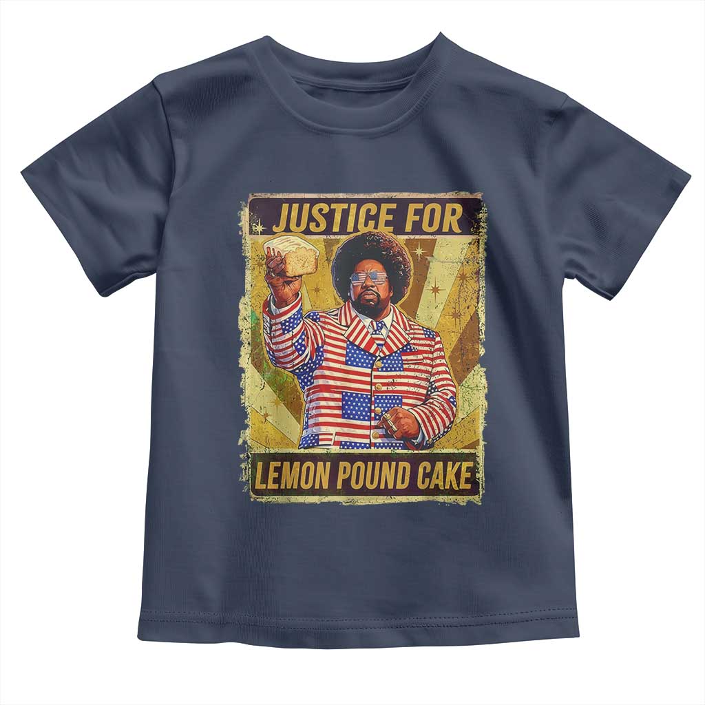 Justice for Lemon Pound Cake Vintage Retro Toddler T Shirt Funny Viral Hip Hop Meme Parody Internet Culture Fans