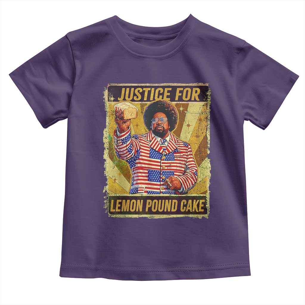 Justice for Lemon Pound Cake Vintage Retro Toddler T Shirt Funny Viral Hip Hop Meme Parody Internet Culture Fans