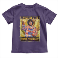 Justice for Lemon Pound Cake Vintage Retro Toddler T Shirt Funny Viral Hip Hop Meme Parody Internet Culture Fans