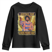 Justice for Lemon Pound Cake Vintage Retro Youth Sweatshirt Funny Viral Hip Hop Meme Parody Internet Culture Fans